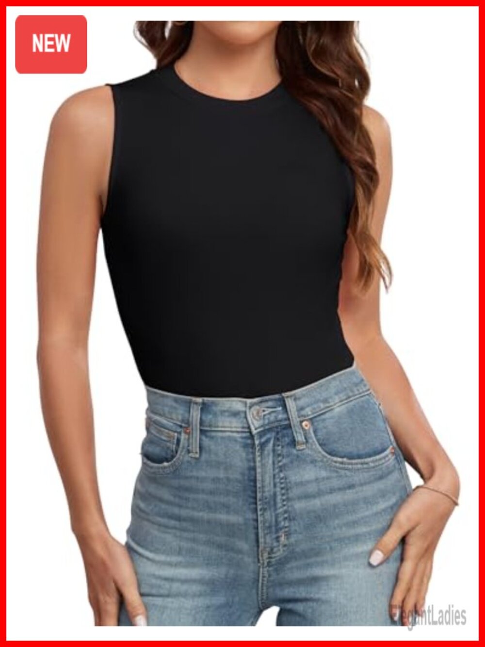 Women's Ribbed Tank Top Slim Fit Sleeveless Racerback Summer Casual Shirt
